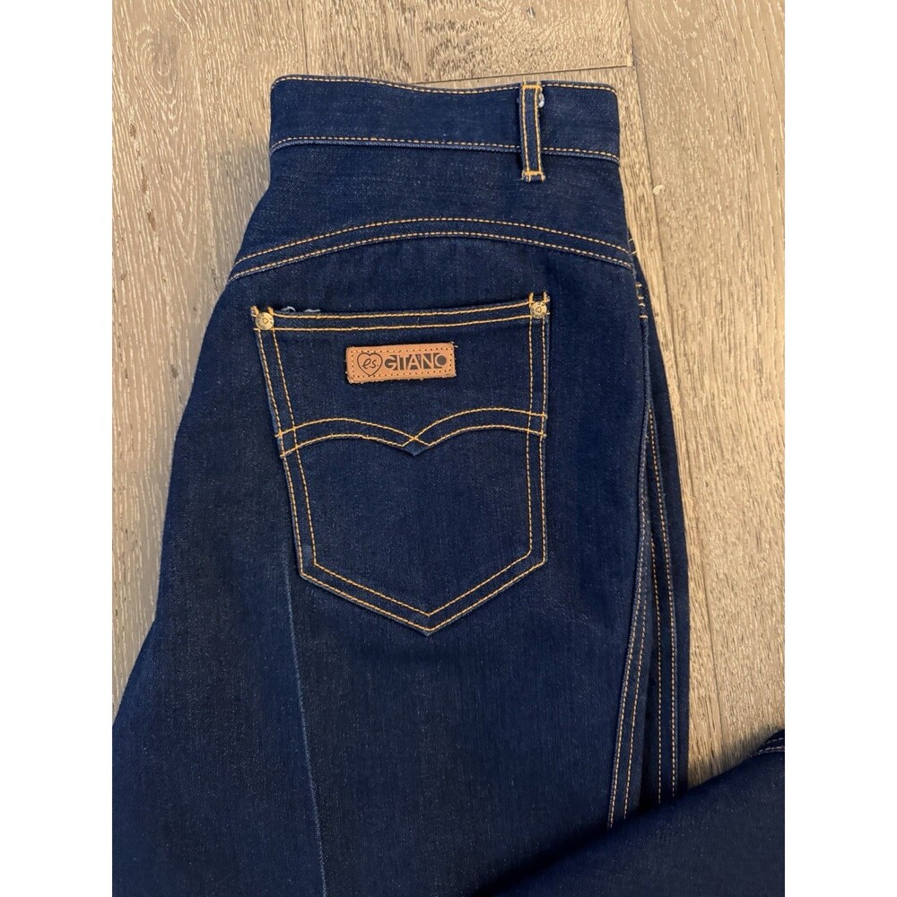 Vintage P.S. Gitano Jeans High Waist Tapered Leg 80s Datk Wash Size 14 Cute!!